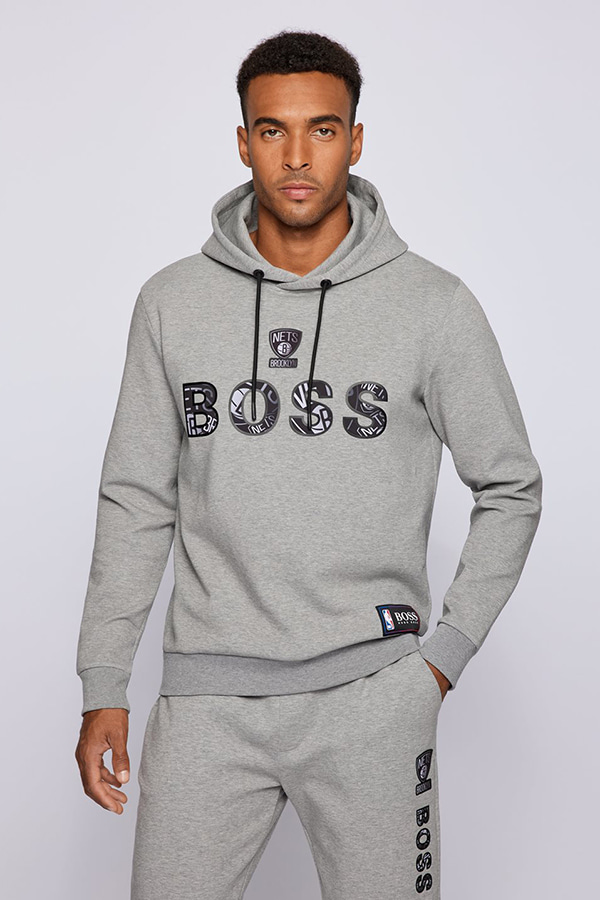 HOODIE BOSS X NBA - 039 ΓΚΡΙ